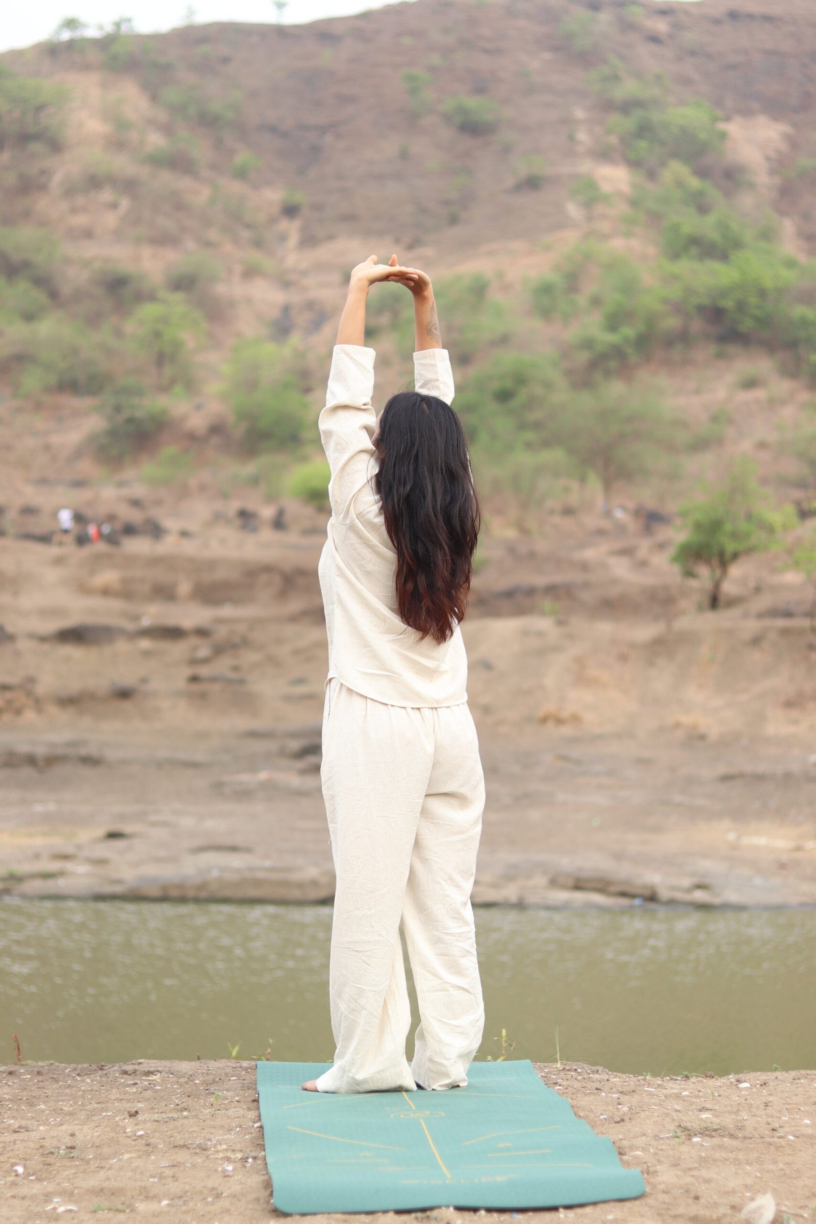 women’s 3/4 sleeve princess neck khadi cotton top 🌿 women’s 3/4 sleeve princess neck khadi cotton top 🌿