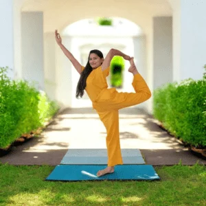 women’s surya yellow khadi cotton co ord set | breathable natural cotton top & bottom set for women