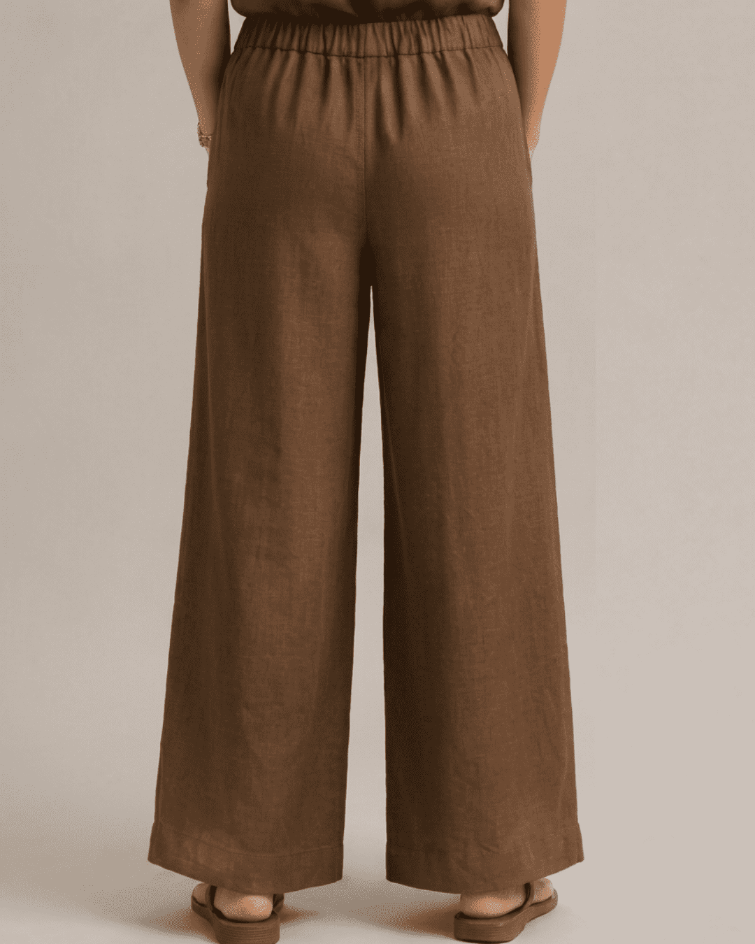 Mrittika Set – Earth Brown Khadi Cotton Co-ord Set for Women - Image 6