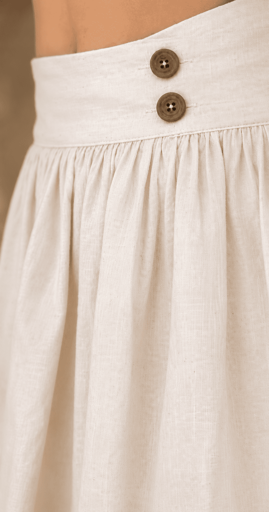 Leher Set – Ivory Khadi Cotton Skirt Set for Women - Image 6